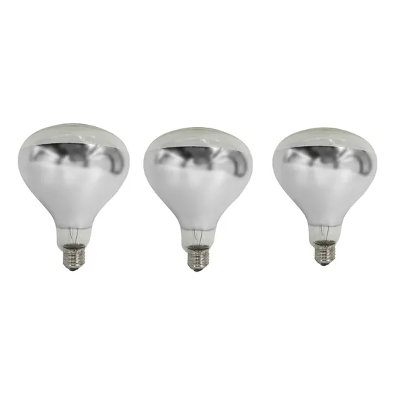 Lampara Infrarroja 250w E27 Kinesiología Calor Criaderos X 3