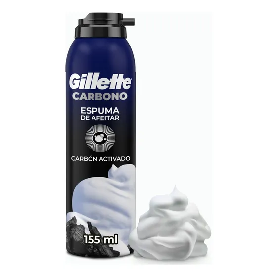 Espuma de Afeitar Gillette Carbono con Carbón Activado 155 ml