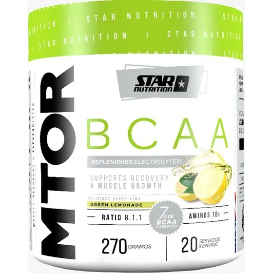 Mtor Bcaa 270 Gr Star Nutrition Aminoácidos Electrolitos