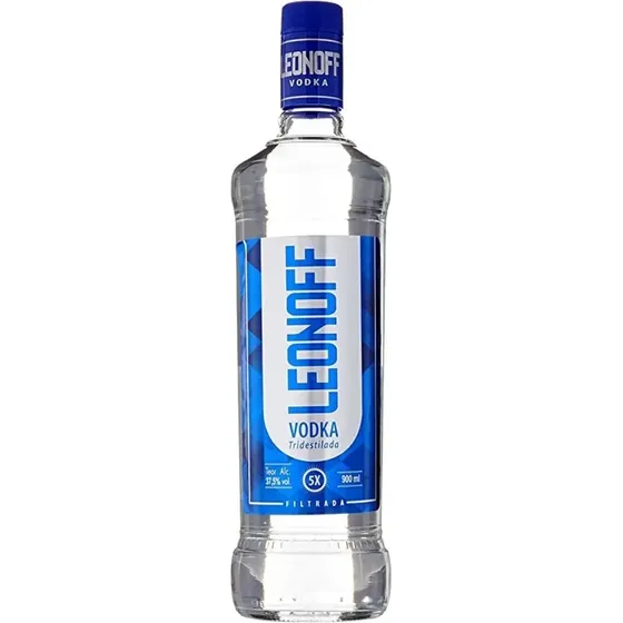 Vodka Tridestilada Leonoff Garrafa 965ml