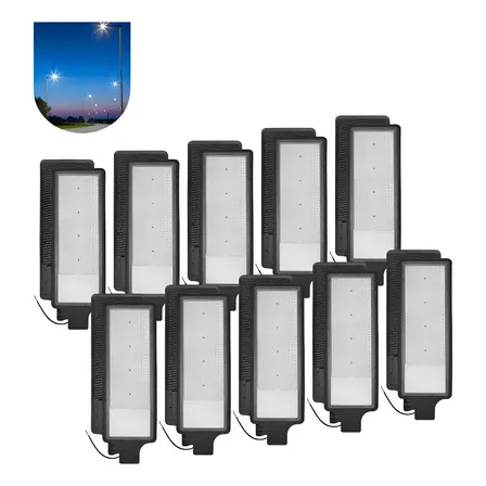 Kit 10 Luminárias LED 400W Externa IP68 Branco Frio para Rua