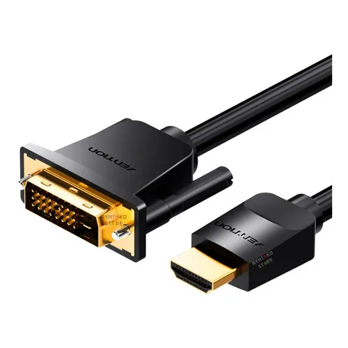 Monitor de ordenador portátil Cabo Hdmi X Dvi D Blindado Vention de 2 m