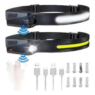Lámpara De Cabeza Led Sensor Recargable Con Impermeable Lámpara De Cabeza Led Sensor Recargable Con Impermeable