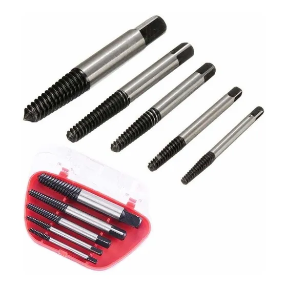Juego De Extractores De Tornillos 5 Pzas De 1/8 A 3/4 