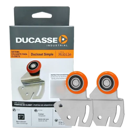 Sistema Corredizo Para Puertas Ducloset Simple (ducasse)