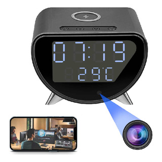 Cámara De Reloj De Carga Inalámbrica 4k Hd Wifi Temperature Cámara De Reloj De Carga Inalámbrica 4k Hd Wifi Temperature