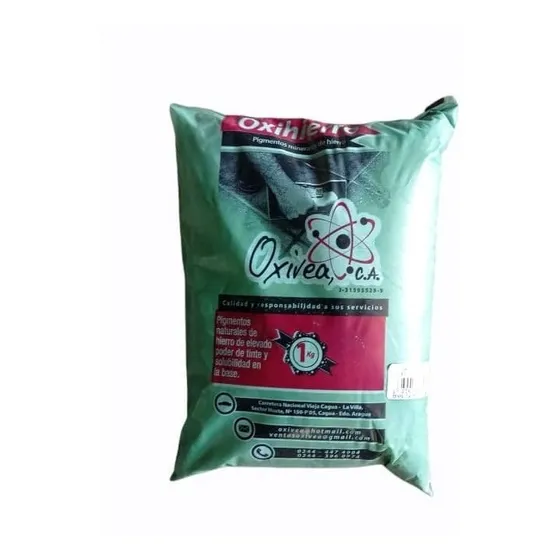 Oxido De Hierro Verde Empaque 1kg Pigmento Pisos Oxivea