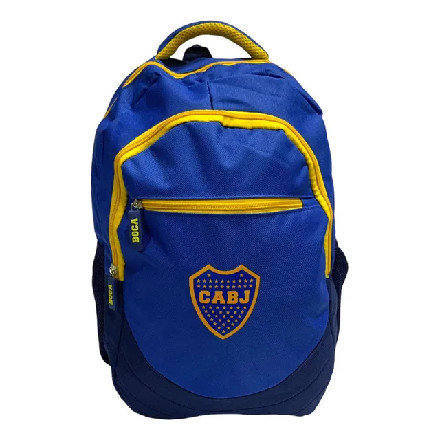 Mochila Boca Juniors Deportiva Club 3 Cierres Licencia Ofici