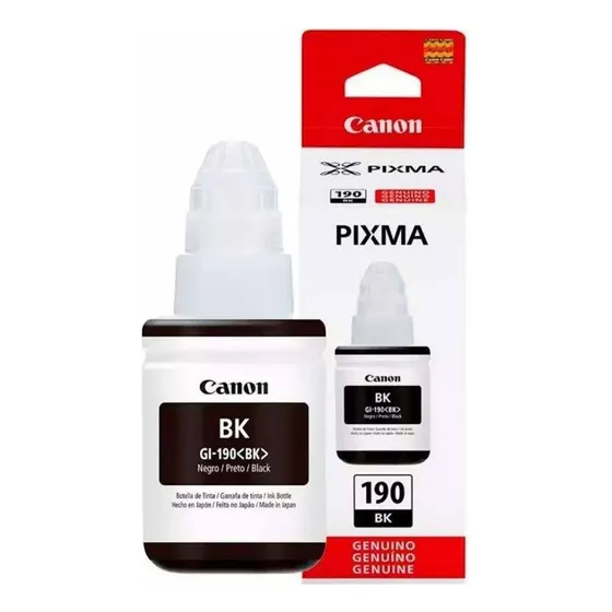 Botella De Tinta Canon Pixma 190bk Negro