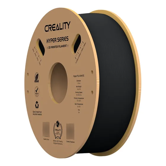 Creality Filamento Hyper Pla 1,75mm 1kg Preto