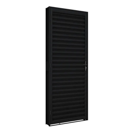 Porta De Aço De Giro Laminada 215x60cm Aço Pronto Riobras