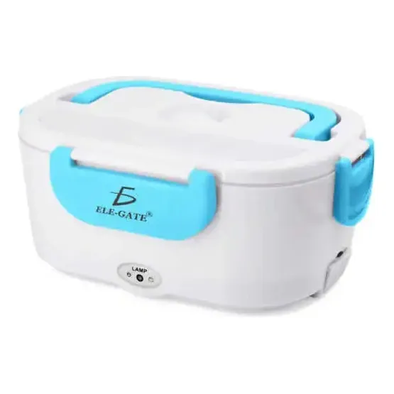 Lonchera Electrica Portatil Calienta Alimentos Termica Azul