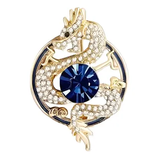 Broche / Prendedor Dragon Con Piedra Azul Broche / Prendedor Dragon Con Piedra Azul