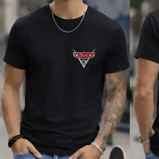 Camiseta Relâmpago Mcqueen Ou Sally Camisa 100% Algodao Esta Preto Mcquen Gg