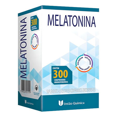 Melatonina União Química 300 Comprimidos Sabor Laranja Melatonina União Química 300 Comprimidos Sabor Laranja
