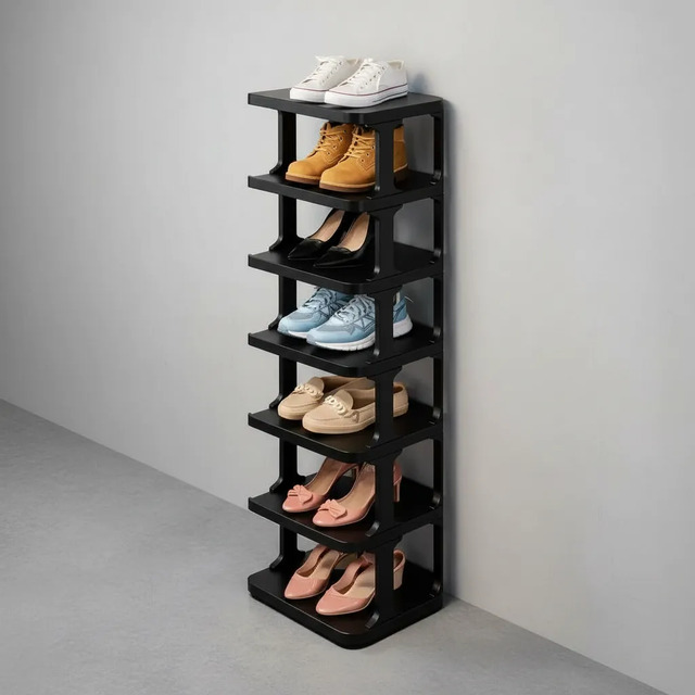 Sapateira Para Porta Multiuso7 Prateleiras Para 7 Pares