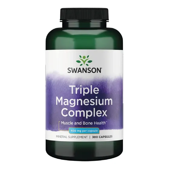 Triple Complejo De Magnesio - Swanson - 400mg - 300 Cap 