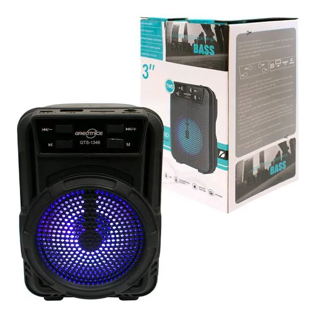 Corneta Portatil 3 Pulgada Bluetooth Radio Sd Usb Recargable