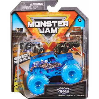 Monster Jam Son Uva Digger Azul, Camion Monstruo Truck 1:64 Monster Jam Son Uva Digger Azul, Camion Monstruo Truck 1:64