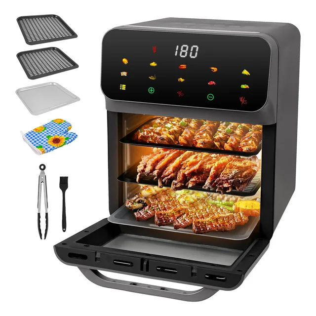Freidora De Aire Digital Touch Negro 15l