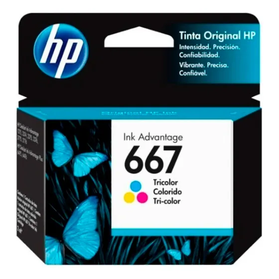 Cartucho Hp 667 Original Color Y Negro