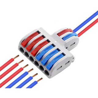5 Conectores Electricos Rapidos Palanca 2 Polos Divisor 2x6 5 Conectores Electricos Rapidos Palanca 2 Polos Divisor 2x6