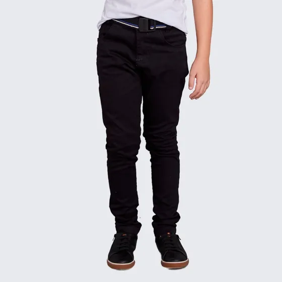 Calça Infantil Jeans Masculina Meninos Com Regulador