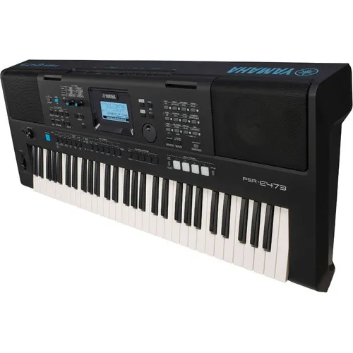 Teclado musical Yamaha PSRE473 61 teclas negro 220V