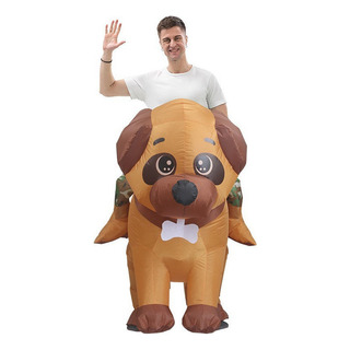 Modelo Inflável De Pug De Passeio De Halloween Modelo Inflável De Pug De Passeio De Halloween