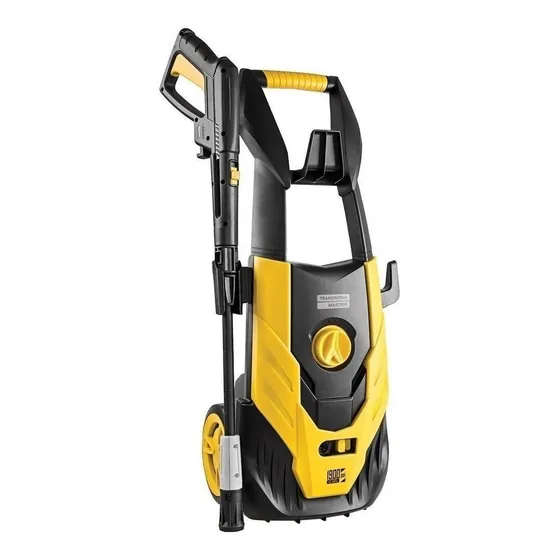 Lavadora de alta presión Tramontina Master de 220 V para uso moderado, 1900 psi, amarilla y negra