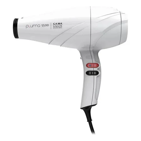 Secador De Pelo Gama Pluma 5500 Ion System Oxy Active Blanco