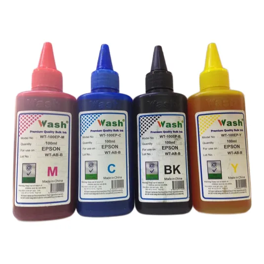 Tinta Para Hp 100cc Kit X4 Amarillo/azul/rojo/negro