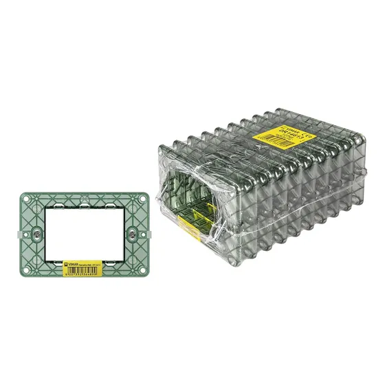 Rin Soporte 3 Modulos Vimar Plana 14613 Pack 10 Pzas