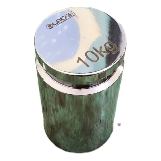 Peso 10kg Cromado Para Calibração De Balanças 