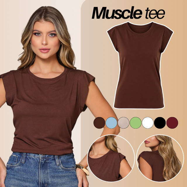 Blusa Feminino Básica Muscle Tee Viscolycra Veste 36 Ao 48 Blusa Feminino Básica Muscle Tee Viscolycra Veste 36 Ao 48