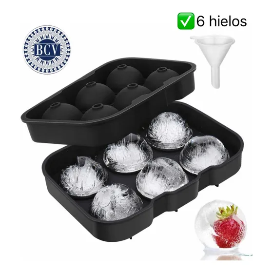 Molde Hielo Silicon Esferas Whisky Cóctel Ron Bar Bartender