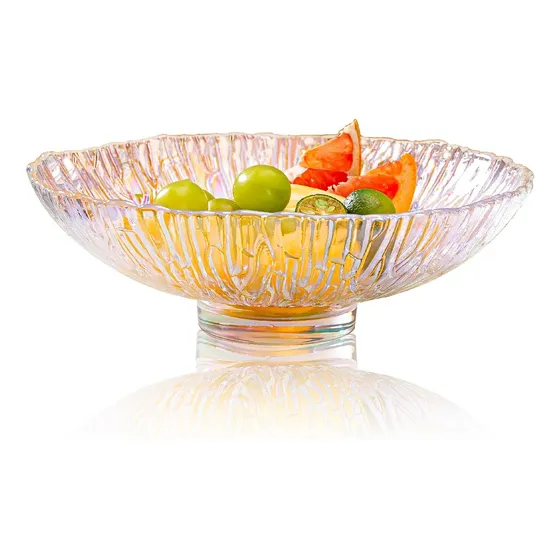 Ensaladera Cristal Brillante 9.5  Centro Mesa Frutero Para