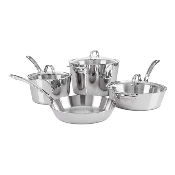 Utensilio Cocina Acero Inoxidable 3 Capa 7 Pieza