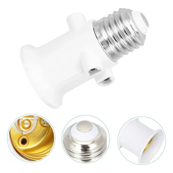 Soquete Enchufe Adaptador De Bombilla Lámpara E27 220v