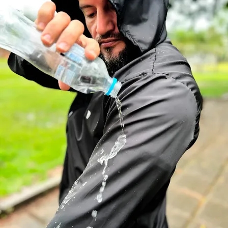 Jaqueta Corta Vento Masculina Ybisy Resistente À Chuva Uv50+