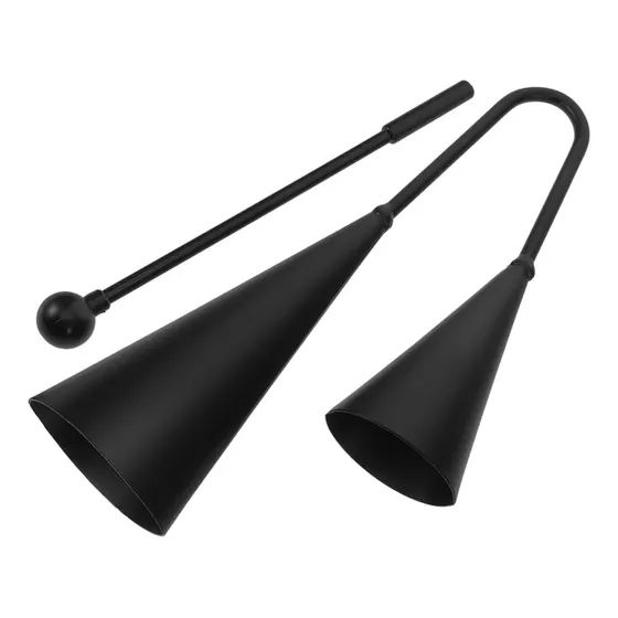 Duplo Gope Profissional Preto Com Baqueta Percussao