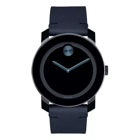 Movado Bold, Caja De Acero Inoxidable Tr90, Esfera Azul, Cor