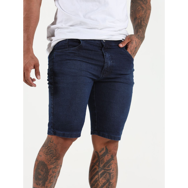 Bermuda Jeans Masculina Skinny Com Super Lycra Linha Premium Bermuda Jeans Masculina Skinny Com Super Lycra Linha Premium