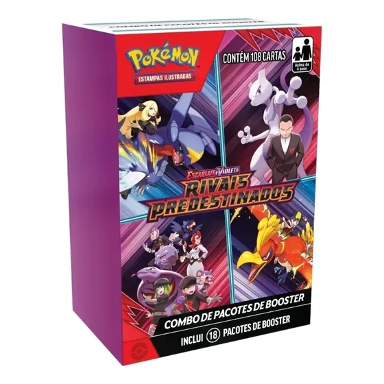 Mini Box Pokémon Rivais Predestinados Combo De Booster