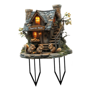 Estaca Para Casa De Ardilla Para Jardín, Accesorio Para Estaca Para Casa De Ardilla Para Jardín, Accesorio Para