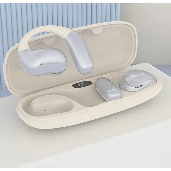 Audífonos Inalámbricos JIAJIAZI T16 Blancos, Bluetooth 5.0, 48 Horas de Autonomía, Diseño Deportivo, Resistente al Agua