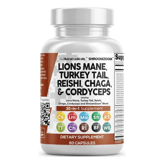 Suplemento Melena De Leon 360mg 60 Capsulas Clean