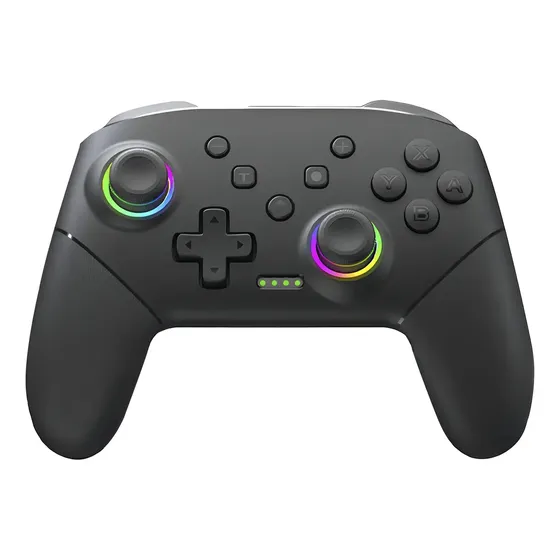 Controle Sem Fio Data Frog S80 RGB P/ Nintendo Switch Android PC Preto Bluetooth