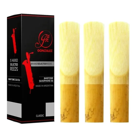 Kit C/ 3 Palhetas Sax Baritono Gonzalez Classic - Escolha Nº