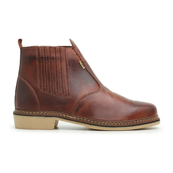 Botas Botinas F1000 Calçados Couro Legitimo Pronta Entrega